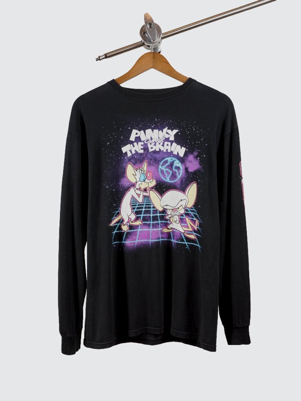 Vintage Warner Bros / Pinky and the Brain Graphic Long Sleeve T-Shirt